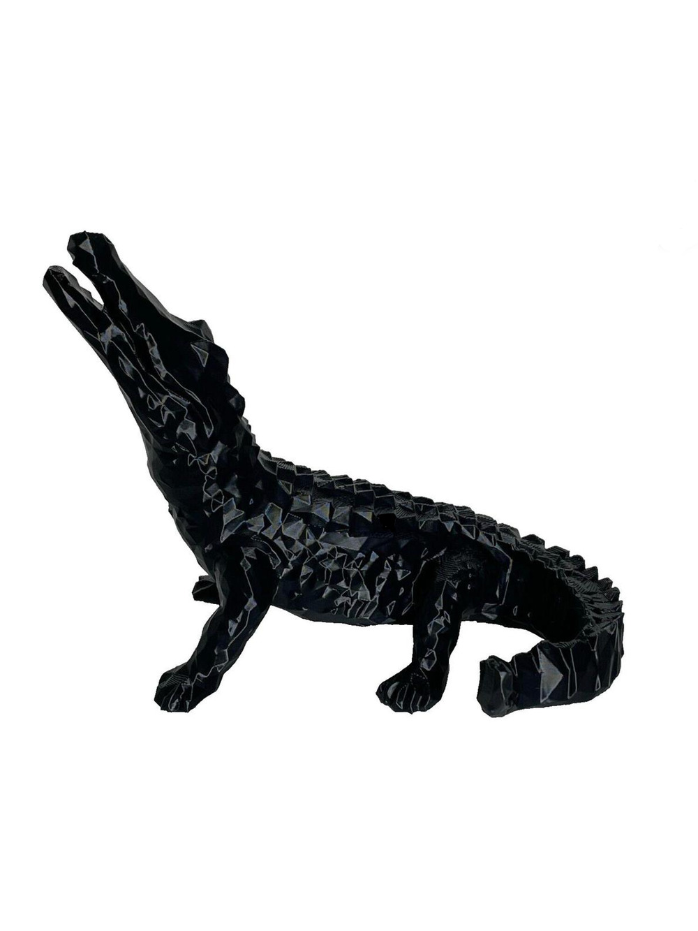 Alligator Decor Statue 6" Sculpture Animal Decorations Modern Home Gift Art